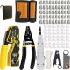 YICHUHAOXI 164-Piece Network Cable Tool Kit with Crimping Tool Cutter Stripper Tester Punch Down Tools RJ45 Connectors Set