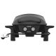 Nexgrill Fortress Portable 2 Burner Tabletop Propane Gas Grill in Black with Griddle Insert