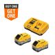DEWALT 20V MAX XR Lithium-Ion Battery and Charger Kit with (2) Powerpack 8.0 Ah Batteries and Charger