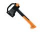 Justincity 14 in. Wood Handle Hatchet, 1.5lb X7 Lightweight Wood Splitter for Small to Medium Size Logs with Shock-Absorbing Handle