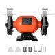 SKYSHALO Bench Grinder, 6-in. Single Speed Bench Grinder, 1750RPM Low-Speed Table Grinders with 250W 2A Induction Motor