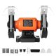 SKYSHALO Bench Grinder, 8 in. Single Speed Bench Grinder, 3450RPM High-Speed Table Grinders with 350W 3.0A Induction Motor