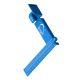 Kiwi Vision Morgan Square 8 in. Blue Aluminum Carpenter's Square with Tape Measure Mount, Centerline Mark and Pencil Holder 1-Pack