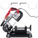 VEVOR Portable Band Saw, 110 V Removable Alloy Steel Base Cordless Band Saw, 5 In. Cutting Capacity Hand held Band Saw
