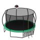 Runesay 12 ft. Green Outdoor Recreational Trampoline with Safety Enclosure Net and Ladder