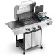 R.W.FLAME 3-Burner Propane Gas Grill with Side Burner Portable Stainless Steel BBQ Outdoor Stovetop, 34,000 BTU