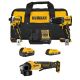 DEWALT ATOMIC 20V Lithium-Ion Cordless 2-Tool Combo Kit and 4.5 in. Angle Grinder with 5.0 Ah and 2.0 Ah Batteries and Charger