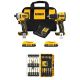 DEWALT ATOMIC 20V MAX Lithium-Ion Cordless Combo Kit (2-Tool) & 1/4 in. Bit Set (30-Piece) w/ (2) 2Ah Batteries, Charger & Bag