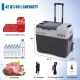 Unbranded 42 qt. Car Freezer Portable Refrigerator Freezer w/ APP Control 6 in. Off-Road Wheels 12V, 45W Cooler Freezer, Low Noice