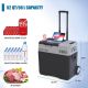 Unbranded 52 qt. Car Freezer Portable Refrigerator Freezer with APP Control,6'' off-road wheels,12V,45W Cooler Freezer,Low Noice