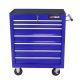 Busdays 24.2 in. 7 DRAWERS MULTIFUNCTIONAL Tool Cart WITH WHEELS-BLUE
