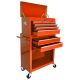 Busdays 24.2 in. High Capacity Rolling Tool Chest with Wheels and Drawers, 8-Drawer Tool Cart Storage Cabinet--ORANGE