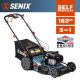 Senix 22 in. 163cc 4-Cycle Briggs & Stratton Engine Gas Self-Propelled Lawn Mower with 3-in-1 Mulching Bagging Side Discharge