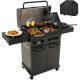 Maison Backyards 4-Outdoor Gas Grills with Burners, Portable Propane Grill, Power 50000-Watts, 19.3 in. with Grill Cover, Black
