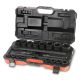 Stark 3/4 in. Black SAE Impact Ratchet Drive Socket Set Standard Size (21-Piece)