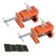 POWERTEC Cabinet Face Frame Clamps (2-Pack), Cabinet Installation Tool with Drill Guide, Precise Alignment and Secure Hold