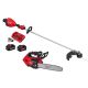 Milwaukee M18 FUEL 18V Brushless Cordless 17 in. Dual Battery String Trimmer w/14 in. Top Handle Chainsaw, (2) Battery, Charger