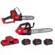 Milwaukee M18 FUEL 18V Brushless Battery 8 in HATCHET Pruning Saw 14 in Top Chainsaw, (3) FORGE 8.0 Battery, Dual Super Charger
