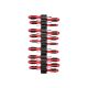 TEKTON Phillips, Slotted, Torx, Square Screwdriver Set with Modular Organizers-4 Inch Shanks, 18-Piece