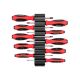 TEKTON Phillips and Slotted Screwdriver Set with Modular Organizers-4 in. Shanks, 10-Piece (#0-#3,3-8 mm)