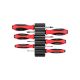 TEKTON Slotted Screwdriver Set with Modular Organizers-4 Inch Shanks, 6-Piece (3-8 mm)