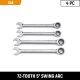 GEARWRENCH SAE 72-Tooth Jumbo Combination Ratcheting Wrench Set (4-Piece)