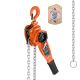 SKYSHALO Manual Lever Chain Hoist 1T (2200 lbs.), Heavy-Duty Come Along, 10 ft. G80 Chain, Dual Pawl Brake, 360¬∞ Hooks, Warehouse