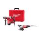 Milwaukee 1-1/8 in. Corded SDS-Plus Rotary Hammer 7 Amp Corded and 4-1/2 in. Small Angle Grinder with Sliding Lock-On Switch