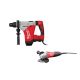Milwaukee 1-3/4 in. SDS-MAX Rotary Hammer 7 Amp Corded and 4-1/2 in. Small Angle Grinder with Sliding Lock-On Switch