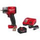 Milwaukee M18 FUEL GEN-2 18V Lith-Ion Mid Torque Brushless Cordless 3/8 in. Impact Wrench w/ FORGE 8. 0Ah Battery & Charger
