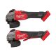 Milwaukee M18 FUEL 18V Lith-Ion Cordless 4-1/2 in. /5 in. Grinder w/ Variable Speed & Slide Switch and Grinder w/ Paddle Switch