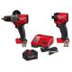 Milwaukee M18 FUEL 18V Lithium-Ion Cordless 1/2 in. Hammer Drill/Driver w/ 1/4 in. SURGE Impact Driver, 8.0 Battery, & Charger
