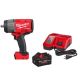 Milwaukee M18 FUEL 18V Lith-Ion Brushless Cordless 1/2 in. Impact Wrench w/ Friction Ring w/ FORGE 8. 0Ah Battery & Charger