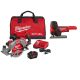Milwaukee M18 FUEL 18V Lith-Ion Cordless 7-1/4 in. Rear Handle Circular Saw Kit w/ FORGE 12.0 Ah Battery, Charger, and Jig Saw