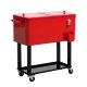 Unbranded 80 qt. Rolling Cooler Ice Chest on Wheels Outdoor Patio Beverage Cart with Bottle Opener, Cap Catcher and Drain Plug