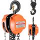 VEVOR Hand Chain Hoist, 4400 lbs. Capacity, Manual Chain Block, Upgrade G80 Galvanized Chain, 10 ft. Lifting Height, Orange