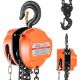 VEVOR Hand Chain Hoist, 6600 lbs. Capacity, Manual Chain Block, Upgrade G80 Galvanized Chain, 20 ft. Lifting Height, Orange