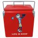 Leigh Country Life Is Good 14 qt. Jake Golf Carry Chest Cooler Red