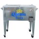 Leigh Country Corona Extra 80 qt. Galvanized Rolling Chest Cooler Silver