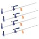 VEVOR Bar Clamps Set for Woodworking, 36 in. Lockable F-Clamp, 600 lbs. Load, 2-1/2 in. Depth, Cast Iron (4-Piece) 2025 update