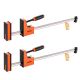 VEVOR Bar Clamps for Woodworking, 24 in. Parallel Clamp Set, F-Clamp, 1500 lbs. Load, Plastic, Carbon Steel, Orange (2-Piece)