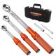 VEVOR Click Torque Wrench Set, 3 Pieces, 1/4,3/8,1/2 in. Drive, 10-170 lbf-ft., 5-45 lbf-ft., 20-240 lbf-in., Dual-direction