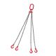 SKYSHALO 1/4 in. x 5 ft. Chain Sling w/ 4-Leg Grab Hooks, Heavy Duty G80 Alloy Steel, 6600 lbs. Capacity for Lifting 2025 Update