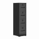 Damodpoy 17.72 in. W 4 Drawer Metal File Cabinet with Lock, Black Filing Cabinets, Modern Tool Chests for Home Office