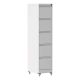 Damodpoy 17.72 in. W 4-Drawer White Metal Locking File Tool Cabinet for Home, Garage, Office with Wheels, Mobile Tool Carts