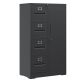 Damodpoy 29.92 in. W x 52.28 in. H x 17.72 in. D 1 Door 4-Drawer Metal Lockers With Lock, Freestanding Storage Cabinet