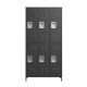 Damodpoy 35.43 in. W x 71.97 in. H x 15.75 in. D 6 Door Metal Lockers With Lock, Side Tool Cabinet, Freestanding Storage Cabinet