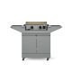 TYTUS Emberwood 2-Burner Gas Propane Griddle with Grill and Prep Cart in Gray