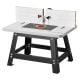 VEVOR Benchtop Router Table, 24 in. x 15.7 in., Bench Top Routing Table with Adjustable Fence, MDF Top, Sturdy Metal Base