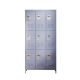 Damodpoy 35.43 in. W x 71.97 in. H x 15.75 in. D 9 Door Metal Lockers With Lock, Side Tool Locker, Freestanding Storage Cabinet